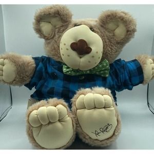Cabbage Patch Stuffed Animal Vintage Xavier Roberts Furskins Bear Teddy Plush